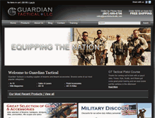Tablet Screenshot of guardiantacticalllc.com